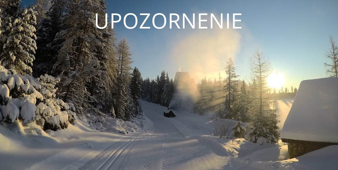 Upozornenie – zmena